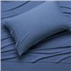 Image 2 : Group of 10 NEW - Amazon Basics Cotton Jersey Bed Sheet Set - Twin, Chambray Blue