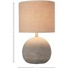 Image 2 : Group of 5 NEW - Amazon Brand – Stone & Beam Industrial Round Concrete Table Desk Lamp with
