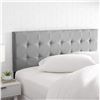 Image 2 : Amazon Basics Faux Linen Upholstered Headboard - Grey, King (Retail Price $227CAD)