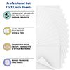 Image 2 : Kassa Permanent White Vinyl Sheets (15 Pack) 12x12" w/ Bonus Transfer Tape