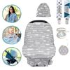 Image 2 : Dodo Babies Nursing Cover Set - Grey (Seat cover / breastfeeding)