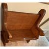 Image 2 : Pair of Heavy Oak Small Benches or Pews [189090]