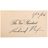 Image 2 : President Richard Nixon Autograph, c1954 [185986]
