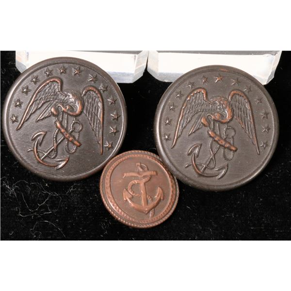 U.S. Naval Buttons  (3) [180245]