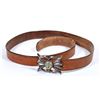 Image 1 : Western Belt with Turquoise Buckle [189196]