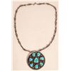 Image 2 : Turquoise Medallion Necklace [176275]