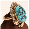 Image 2 : Gold Turquoise Nugget Ring [186586]