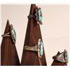 Image 2 : Turquoise & Silver Rings (Red Mountain) (4) [186155]
