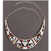 Image 1 : Zuni Silver Choker Nice Inlays [189334]