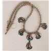 Image 2 : Navajo Modern Squashblossom Silver Beaded Necklace-uncommon [189757]