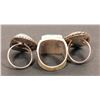 Image 2 : Navajo King Manassa Turquoise Rings (3) [185969]
