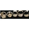 Image 2 : Navajo Raised Cobbled Inlay Silver Rings (4) [124934]