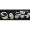 Image 2 : Navajo Silver Rings, Mixed Stones [124944]