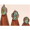 Image 1 : Navajo Spiderweb Turquoise Silver Rings (3) [185962]