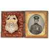 Image 1 : Fort Worth Texas Police Badge and Officer Photo 1891 [185733]