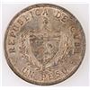 Image 1 : Republic of Cuba One Peso Silver 1934 [190205]