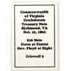 Image 2 : Virginia Confederate Treasury Note $10 1862 Cr-9 [185160]