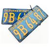 Image 1 : Vintage California License Plate Pair [189743]