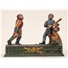 Image 2 : Cast Iron Mechanical Bank Home Town Battery [189563]