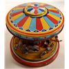 Image 2 : Wind-Up Merry-Go-Round Tin Playland Toy 1950 [185735]