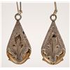 Image 2 : Sterling Earrings, Gold Tips [189941]