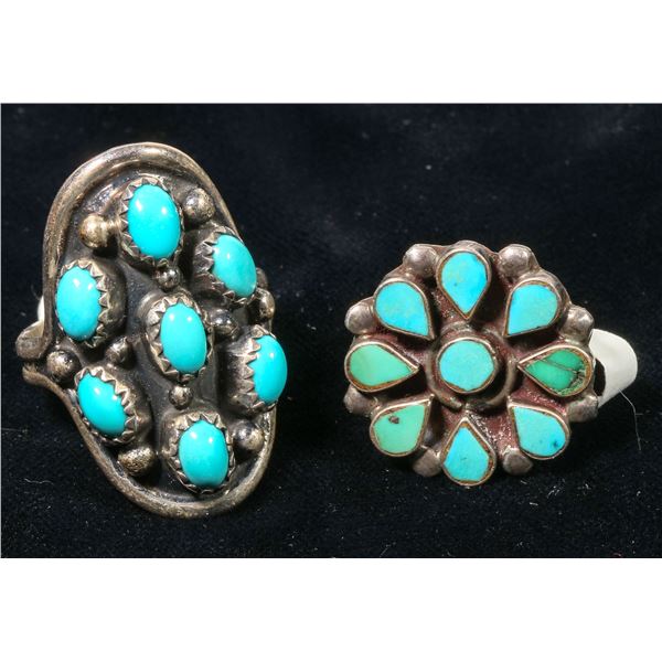 Navajo &  Zuni Silver Rings (2) [124931]