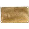 Image 2 : Mine & Smelter Supply Brass Plaque [189345]