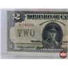 Image 2 : Dominion of Canada $2 Bill 1923B : Black Seal ; Group 3 : Series T Campbell/Sellar #T-709258 (BCS Ce