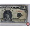 Image 3 : Dominion of Canada $2 Bill 1923B : Black Seal ; Group 3 : Series T Campbell/Sellar #T-709258 (BCS Ce