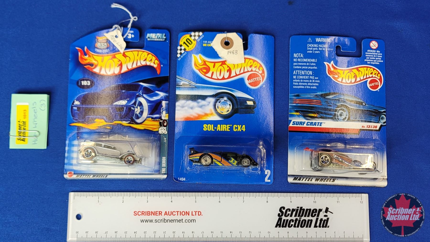 Hotwheels (3) : 1990, 1998 & 2002 (Redline) (Scale 1:64) (SEE PICS!)