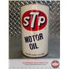Image 2 : STP MOTOR OIL Tin (6-1/2"H x 4"Dia) (SEE PICS!)