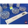 Image 4 : Cut Glass Cruets (4) & Ashtrays (3) (SEE PICS!)