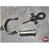 Image 11 : "BEST" Antique Handcuffs "Warranted Wrought 106" : Screw Type Keys (SEE PICS!)