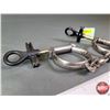 Image 2 : "BEST" Antique Handcuffs "Warranted Wrought 106" : Screw Type Keys (SEE PICS!)