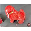 Image 8 : "BUSY POOCH" Plush Remote Toy (1970's) (w/Orig Box : 3-1/2"H x 9"W x 9"D) (SEE PICS!) (Listing & Des