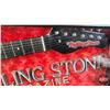 Image 2 : Custom Shadow Box : Electric Guitar "Rolling Stone Magazine Fifty Years" (Box/Frame: 15"H x 36"W x 3