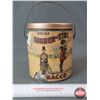 Image 2 : "Good Old Summer-Time Long Cut Tobacco" Pail Tin / Paper Label (6-1/2"H x 5-1/8" Dia) (Note: some te