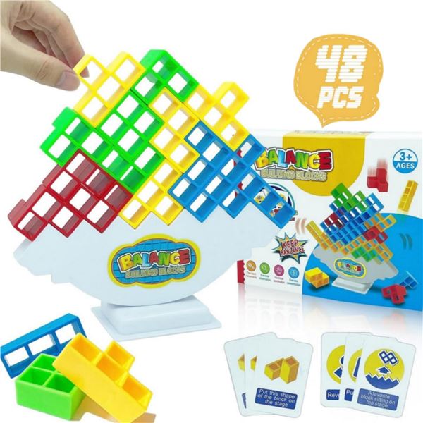 BRAND NEW BALANCE BUILDING BLOCKS TOWER GAME 48PCS