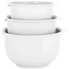 Image 1 : NEW 3PC WHWHITE MIXING BOWL SET WITH POUR SPOUTS