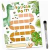 Image 1 : BRAND NEW MAGNETIC DRY ERASE CHORE DINOSAUR CHART