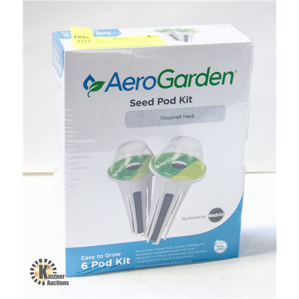 NEW AERO GARDEN GOURMET HERB 6 PACK SEED POD KIT