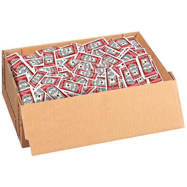 NEW 1000 SINGLE USE HEINZ KETCHUPS