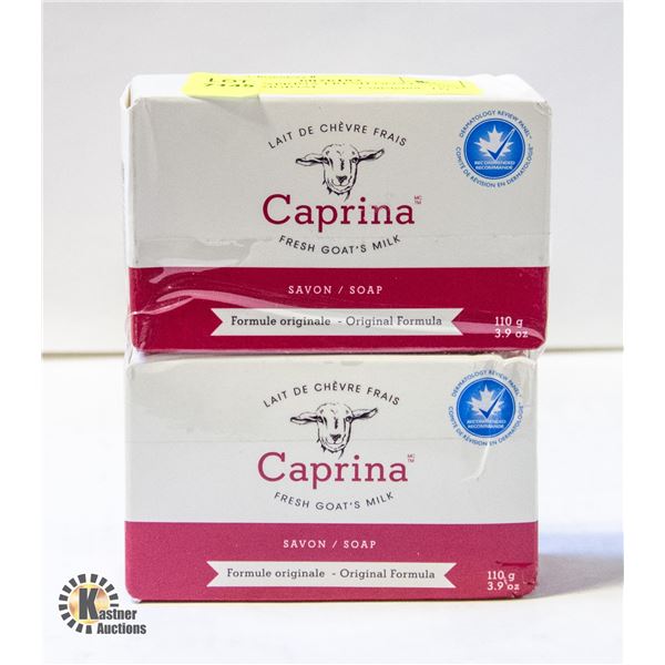2 NEW CAPRINA FRESH GOATS MILK SOAP ORIGINAL