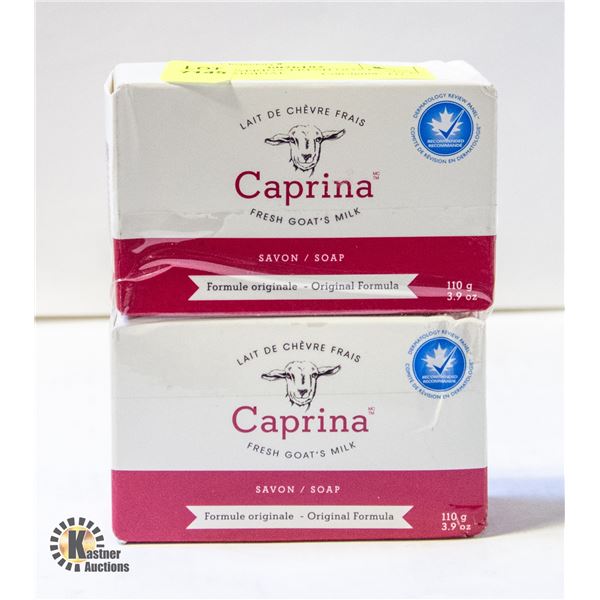 2 NEW CAPRINA FRESH GOATS MILK SOAP ORIGINAL