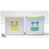 Image 1 : 2 NEW PAIRS OF AIRBUDS PRO 1 YELLOW 1 GREEN