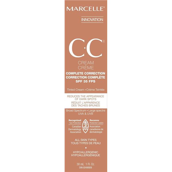 NEW 30ML MARCELLE COMPLETE CORRECTION CREAM