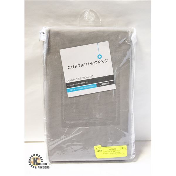 NEW CURTAIN WORKS ONE GROMMET CURTAIN PANEL