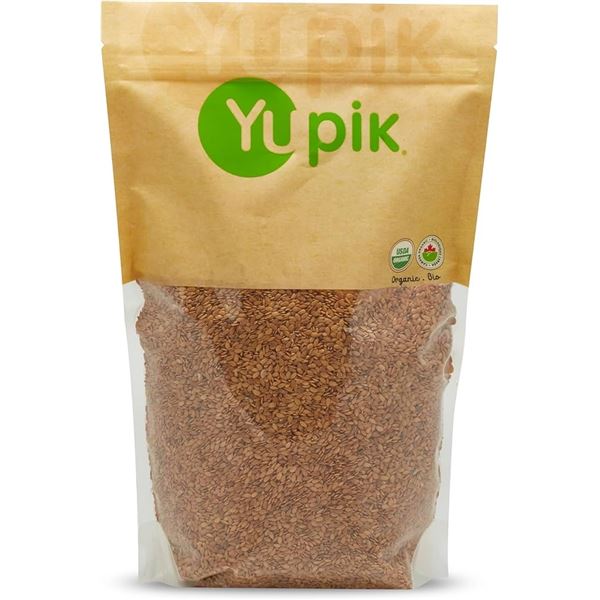 NEW 1KG YUPIK ORGANIC GOLDEN FLAX SEEDS