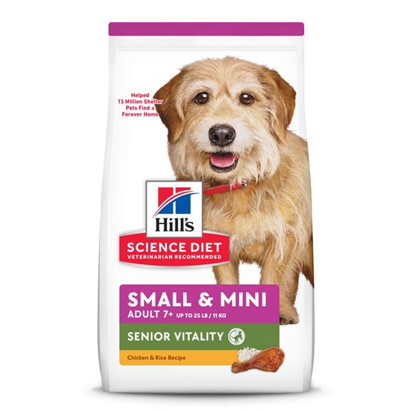 NEW 3.5 LB HILLS  SMALL AND MINI SENIOR VITALITY