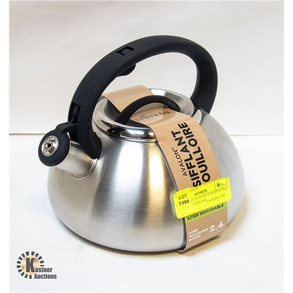 NEW PRIMULA AVALON WHISTLING KETTLE - STAINLESS